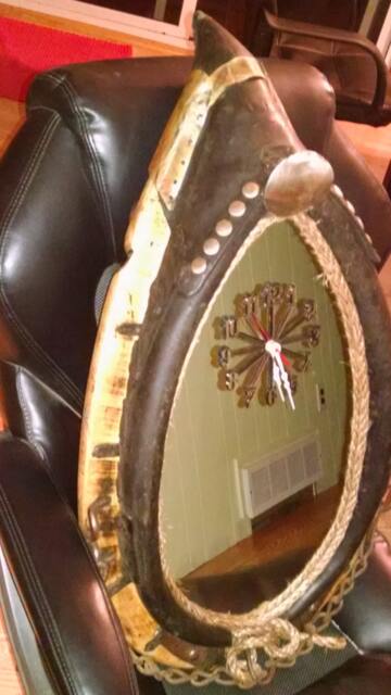 Clock, Wall Clock, Horse Yoke, Mirror, Home D??cor