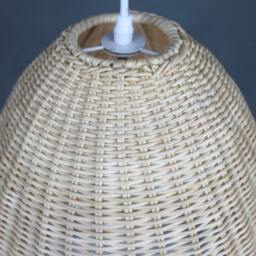 "Handwoven Rattan Pendant Light, Kitchen Island Ceiling Lampshade Width 13.7""/17.7"" 20" - thumbnail 2