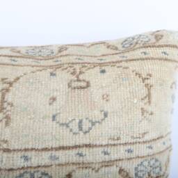 Handwoven Turkish Kilim Lumbar Pillow Bohemian Home Decor - 16x24 Inch - thumbnail 3