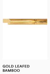 Gold Leaf Bamboo Picture Frame, Made To Order