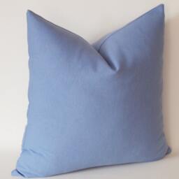 Violet Blue Cotton Throw Pillow Cover Decorative Accent - thumbnail 2