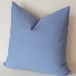 Violet Blue Cotton Throw Pillow Cover Decorative Accent - thumbnail 4