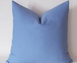 Violet Blue Cotton Throw Pillow Cover Decorative Accent - thumbnail 1