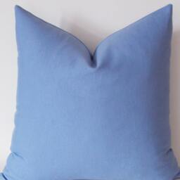 Violet Blue Cotton Throw Pillow Cover Decorative Accent - thumbnail 3