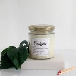 Eucalyptus Soy Candle - Minimalist Home Decor, Fresh Scent - thumbnail 2