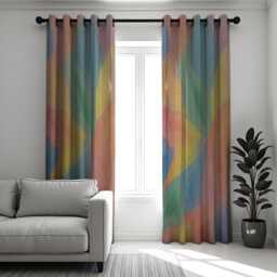 Dark Green Art Nouveau Curtain, Botanical Drape, Classic Floral Pattern, Made To Measure Window Panel - thumbnail 3