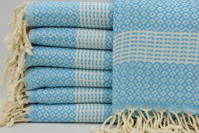 "95cmx180cm Towel, Turquoise Towel, Turkey Towel, Cotton Towel, Turkish Towel, 38""x70" - image 1