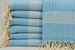 "95cmx180cm Towel, Turquoise Towel, Turkey Towel, Cotton Towel, Turkish Towel, 38""x70"
