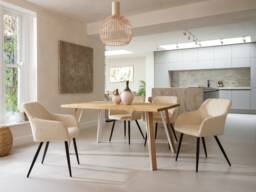 Calia Style Rustic Dining Table Industrial Wood Handmade Bh Legs Wooden/Steel White
