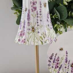 Beautiful Decoupaged Lavender & Bee Usb Rechargeable Table Lamp. Hand Decorated.cordless - thumbnail 2