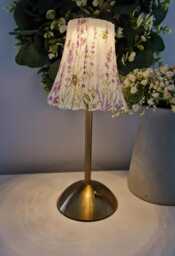 Beautiful Decoupaged Lavender & Bee Usb Rechargeable Table Lamp. Hand Decorated.cordless - thumbnail 1