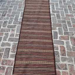 2x9 Afghan Wool Kilim Runner - Handwoven Large Flatweave Rug Tribal Design For Hallway, Living Room Or Bedroom D??cor Perfect Gift Idea - thumbnail 3