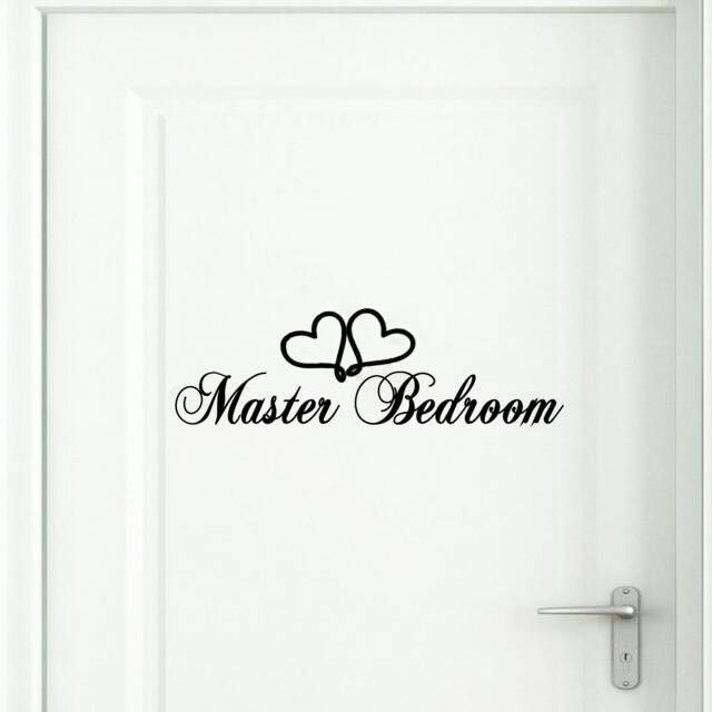 Master Bedroom Door Vinyl Decal, Home Quote, Removable Wall Art - image 1