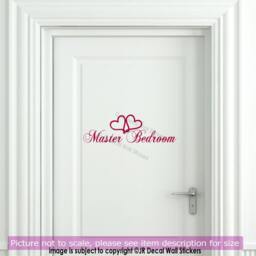 Master Bedroom Door Vinyl Decal, Home Quote, Removable Wall Art - thumbnail 2