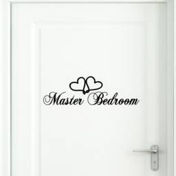 Master Bedroom Door Vinyl Decal, Home Quote, Removable Wall Art - thumbnail 1