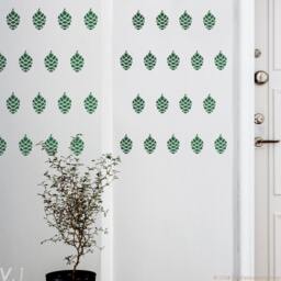 Pine Cone Wall Decal Set Autumn Nursery Decor - thumbnail 3