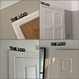 The Loo Toilet Door Sign, Topper, Shelf Decor, Frame Art, Wall Novelty Sign Gift For Him Her - thumbnail 2