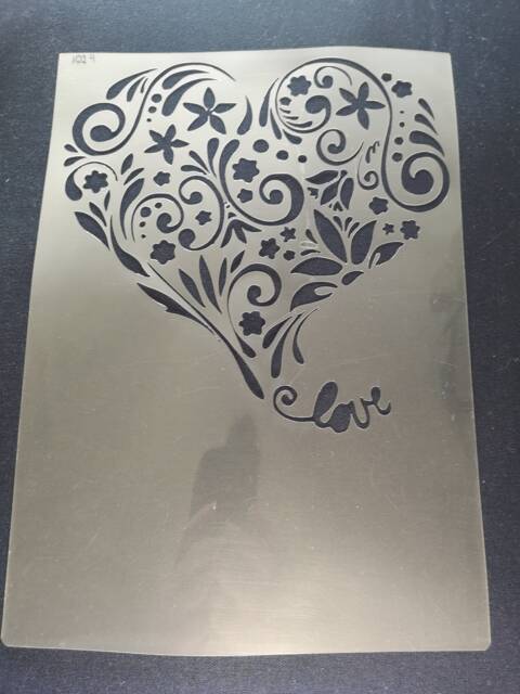 Love Stencil, Flexible, Reusable, 125Micron, Wall Decor, Home Decor, Furniture Painting, Card Making, Craft Stencil From Bitofeverythingbyb