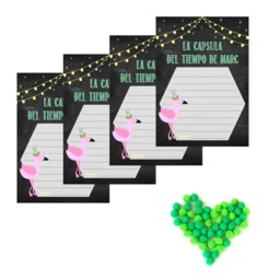 Poster & Cards For Time Capsule, Panda Bear Pelican Decoration, First Birthday. PDF - thumbnail 3