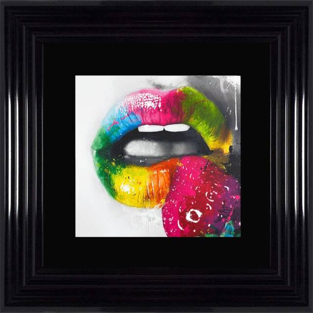 Patrice Murciano Wall Art - Fruity Kiss Ii Framed Print With Border - 55cm X 55cm Choice Of Frame Colour - image 1