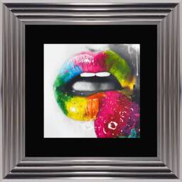 Patrice Murciano Wall Art - Fruity Kiss Ii Framed Print With Border - 55cm X 55cm Choice Of Frame Colour - thumbnail 3