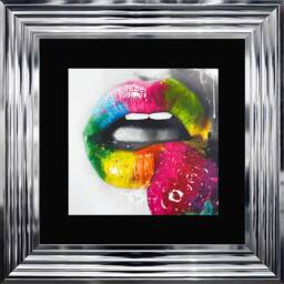 Patrice Murciano Wall Art - Fruity Kiss Ii Framed Print With Border - 55cm X 55cm Choice Of Frame Colour - thumbnail 2