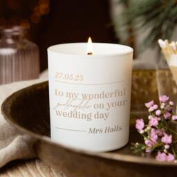 Goddaughter Wedding Keepsake Gift Luxury Personalised Soy Candle - Gifts - thumbnail 1