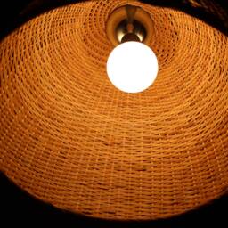 Hand Woven Bamboo Basket Pendant Light - Bell Lighting - thumbnail 3