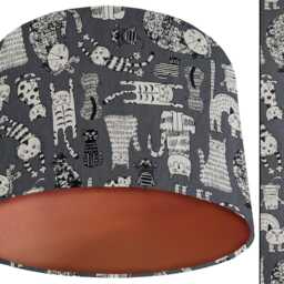 Cat Lampshade Colourful Kids Ceiling/Table Light Shade - thumbnail 2