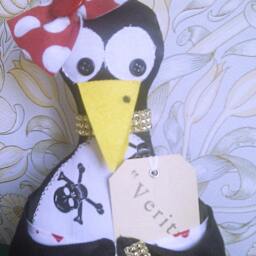 Handmade Pirate Penguin Desk Tidy Novelty Pen & Tool Holder - thumbnail 3