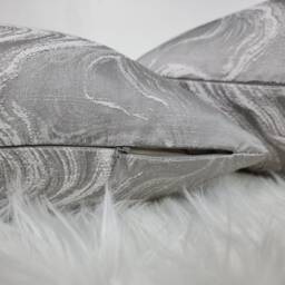 Marble Effect Grey & White Cushion Cover, Sofa Bed Pillow Cover Neutral Decor - thumbnail 3