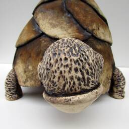 One-Of-A-Kind Ceramic Tortoise Sculpture - thumbnail 3