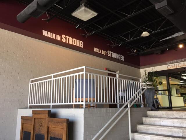 Gym Essentials, Wall Decals. Walk in Strong Out Stronger - image 1