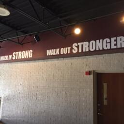 Gym Essentials, Wall Decals. Walk in Strong Out Stronger - thumbnail 3