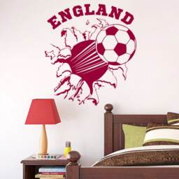Personalized Name Large Flying Football Wall Art Decal Stickers Play Kids Room - thumbnail 2
