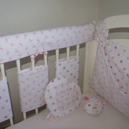 "Empty Pockets Baby Cot, Pajamas, Reversible Blanket & Moletonne ""Flamingo" - thumbnail 3