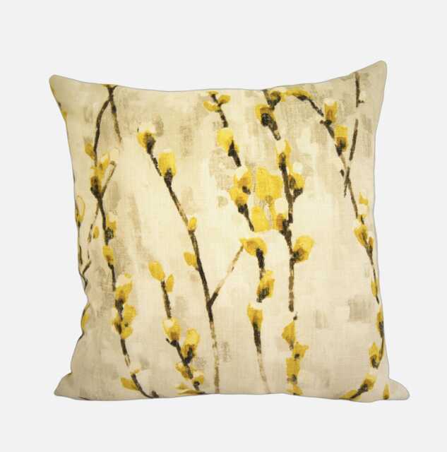 Harlequin - Salice Mustard Vibrant Floral Designer Cushion Cover Throw Pillow Handmade Home Decor - image 1