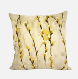 Harlequin - Salice Mustard Vibrant Floral Designer Cushion Cover Throw Pillow Handmade Home Decor - thumbnail 1