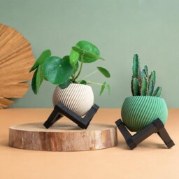Recycled Wood Succulent/ Plant Pot - Indoor Outdoor Planter Eco-Friendly Gift For Lovers Cactus & Home Garden Decor - thumbnail 3