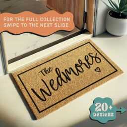 Monogram Doormat, Custom Home Decor, Gift, Housewarming Family Name Door Mat, Rug - thumbnail 2