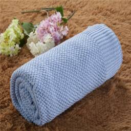 Personalized Baby Blanket Cotton Blanket - Solid White Custom Monogram /Name Embroidered Gift Shower /Infant Warm Blanket Cozy - thumbnail 3