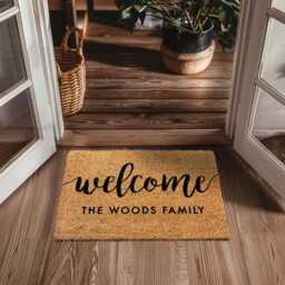 Minimalist Doormat - Modern Welcome Mat Sleek Personalized Door Rug For Home Front Porch - thumbnail 3