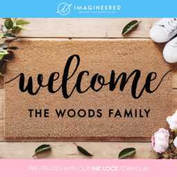 Minimalist Doormat - Modern Welcome Mat Sleek Personalized Door Rug For Home Front Porch - thumbnail 4