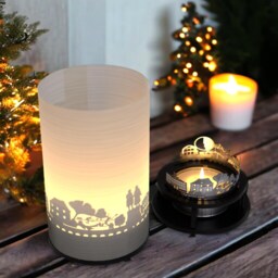 Weimar Premium Gift Box Beautiful Skyline Silhouette Candle For Fans - Creates Stunning Shadow Play Perfect Souvenir - thumbnail 2