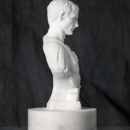 Marble Bust Of Gaius Julius Caesar Statue Carved Greek Marble Figurine Artist Sculpture - thumbnail 4