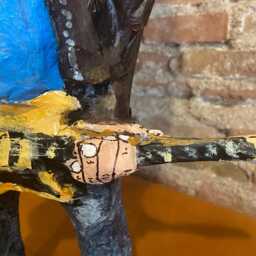 Jerry Garcia Figure, Handmade Figurine, Music, Paper Mache Sculpture - thumbnail 4