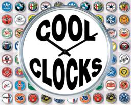Stainless Steel Glass Faced Clock Silent Movement Many Designs To Choose From Great Unusual Gifts For Men Man Cave Games Room Garage Wall - thumbnail 1
