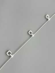 Wave Curtain Gliders - Ripple Fold Various Spacing 60mm & 80mm White Sold Per Meter - thumbnail 1