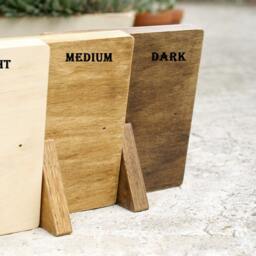 German Word Clock - Led Clock, Wood Electronic Desk Deutsch Uhr - thumbnail 4