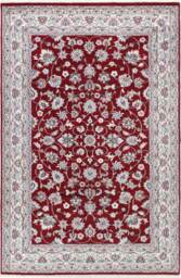 9'2'' X 6'' Handmade Hand-Knotted Indo Sarab Transitional Oriental Area Rug A94718 - thumbnail 1
